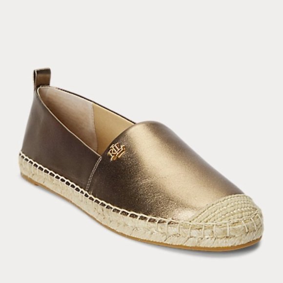 Ralph Lauren Shoes - LAUREN RALPH LAUREN CAMERYN METALIC LEATHER ESPADRILLE